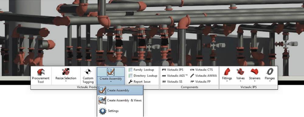 Victaulic Virtual Design & Construction Software - Create Assembly