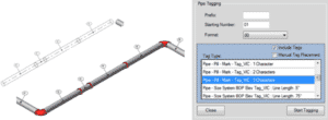 The 'Pipe Tagging' tool inside Victaulic Tools For Revit.