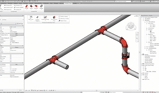 MEP pipe routing project 