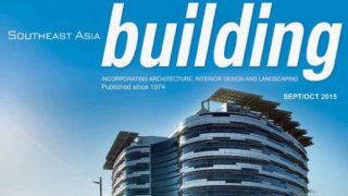 Southeast Asia Building Magazine - September-October 2015 issue cover – features flexible sprinklers in fire protection systems article by Victaulic’s John Stempo