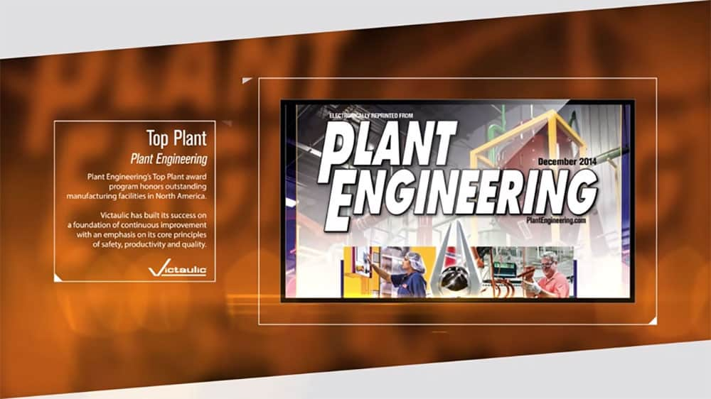 Video Still Image of Victaulic 2015 Featured Awards Video - Plant Engineering Magazine Showing