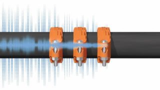 Depiction of Victaulic couplings mitigating pipe vibration