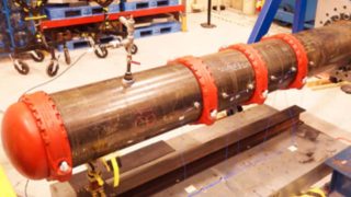 NASA tests Victaulic couplings ability to dampen and withstand vibration at their specialized Vibration & Acoustics Test Facility (VATF) at the Johnson Space Center in Houston, Texas.