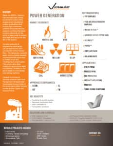 Power Generation Fact Sheet