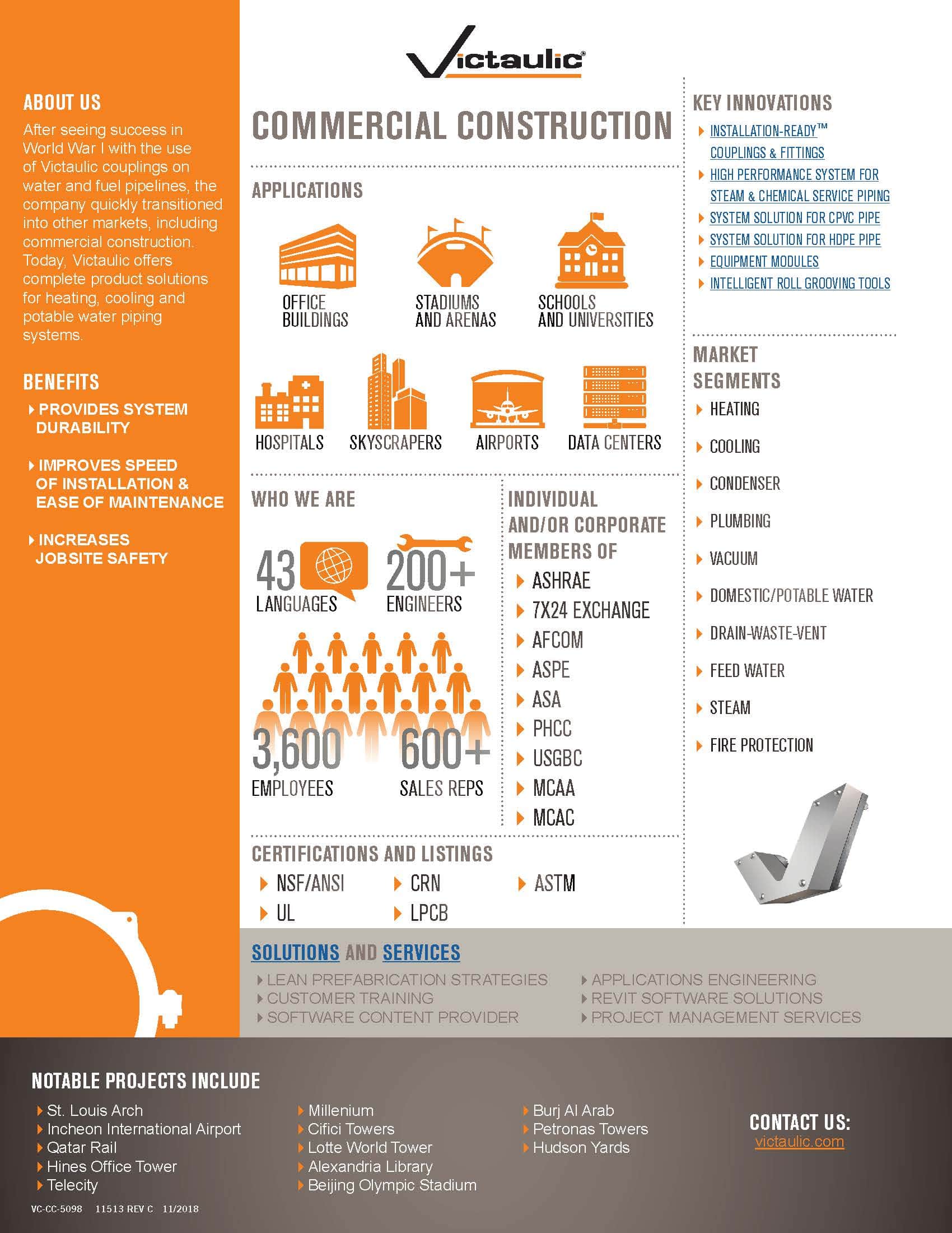 Fact Sheets Industry Specific Sell Sheets Victaulic