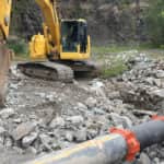 Montreal, Canada repairs a 20-inch buried HDPE piping system that carries wastewater to the municipal sewage system with Victaulic couplings 2017