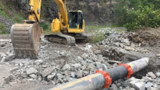 Montreal, Canada repairs a 20-inch buried HDPE piping system that carries wastewater to the municipal sewage system with Victaulic couplings 2017