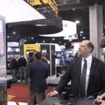 Victaulic’s Virtual Design & Construction (VDC) team demos 3D laser scanning and virtual reality (VR) at the 2019 AHR Expo.