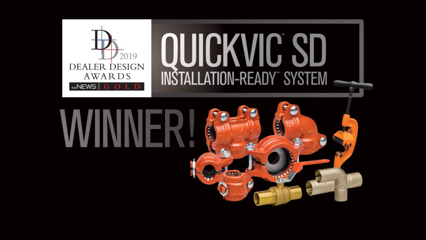 Victaulic QuickVic™ SD wird mit dem The NEWS 2019 Dealer Design Awards ausgezeichnet