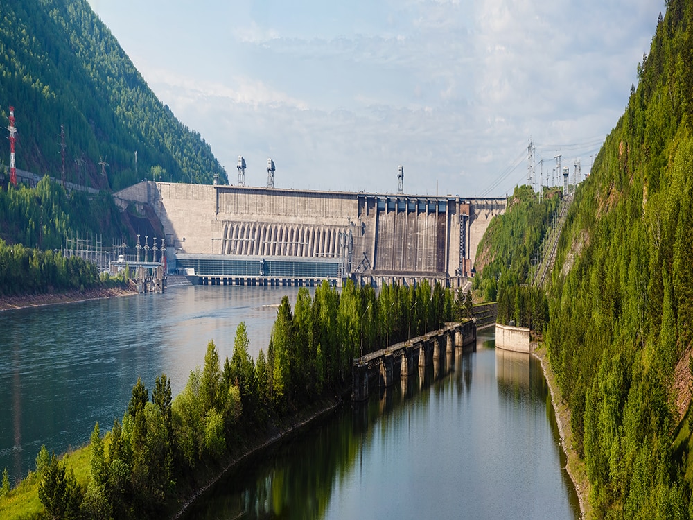 Hydroelectric Power Station on Yenisei River in Russia - Victaulic offers pipe joining solutions for hydropower plants