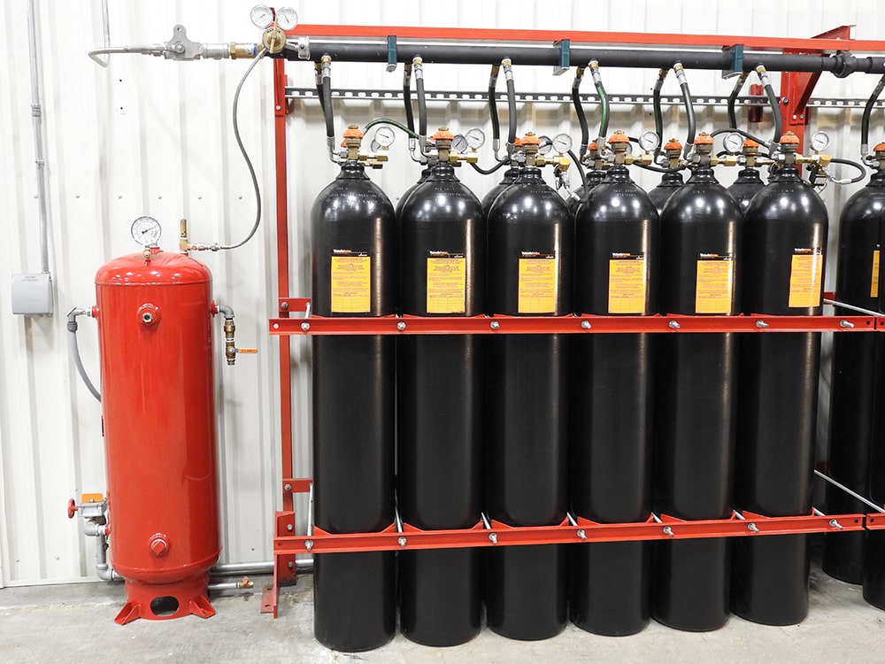 Victaulic Vortex Hybrid Fire Extinguishing System Nitrogen & Water Tanks