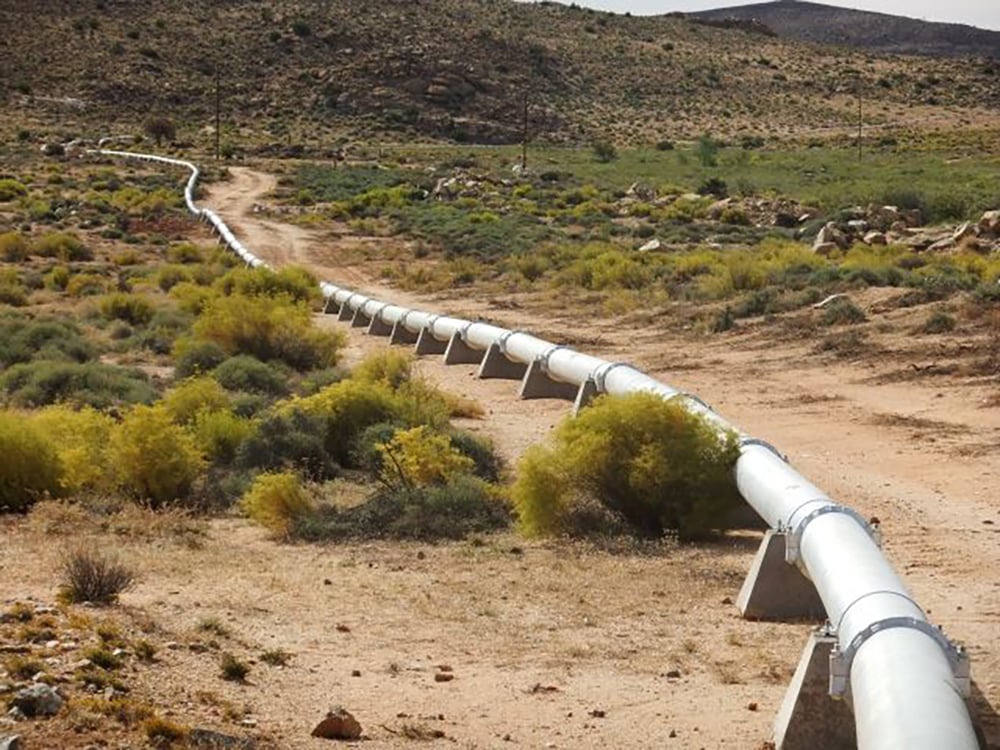Coated pipeline