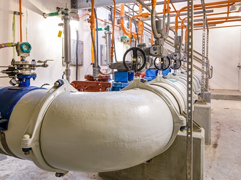 Wastewater treatment system utilizing Style 31 AWWA Couplings