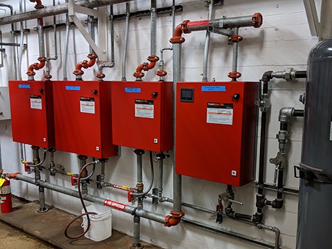 Installed Series 951 panels a part of the Vortex Fire Suppression System