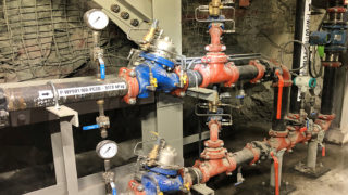 PRV Station in underground mining operation