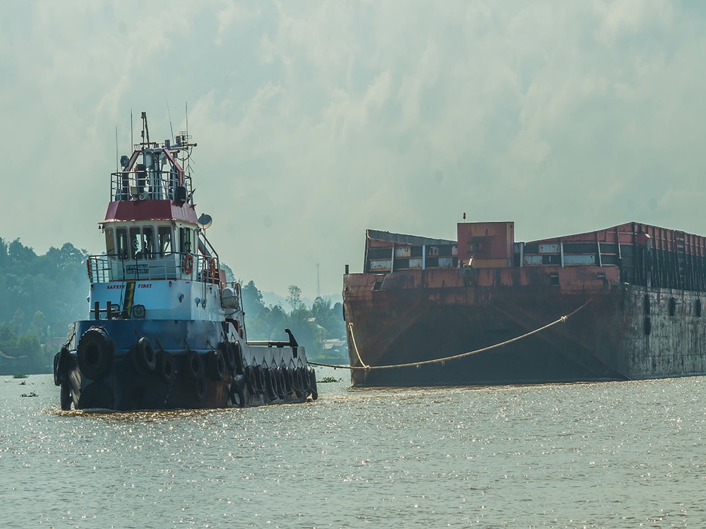 TECO Maritime Group partnered with Victaulic to complete a Ballast Water Treatment System installation on a flat top barge.