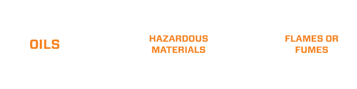 Victaulic mining solutions do not use oils, hazardous materials, flames or fumes.