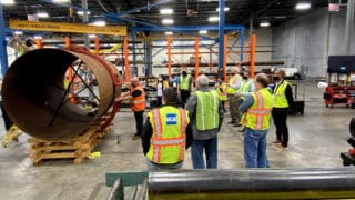Large diameter coupling installation demonstration