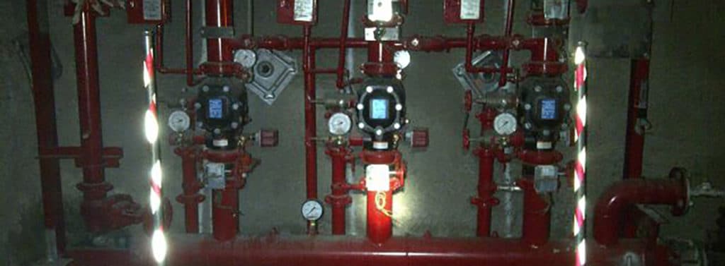 An automatic deluge system, Series 769 FireLock NXT, is utilized at Flying Fox Mine