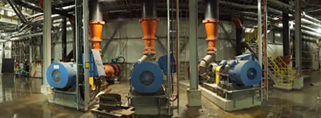 Three slurry pumping systems utilizing Victaulic AGS couplings