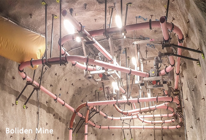 Victaulic Bolden Mine back fill project using diverter valve technology