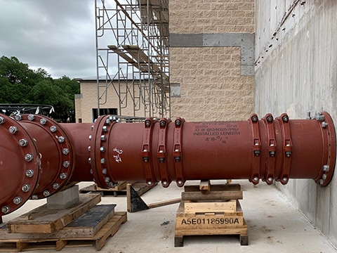 Dynamic Movement Joint installed on P401 Lined Ductile Iron Pipe