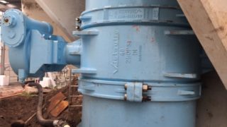 48"-Wasseraufbereitungsrohrleitungen mit Victaulic W719 Absperrklappe und AGS-Kupplungen