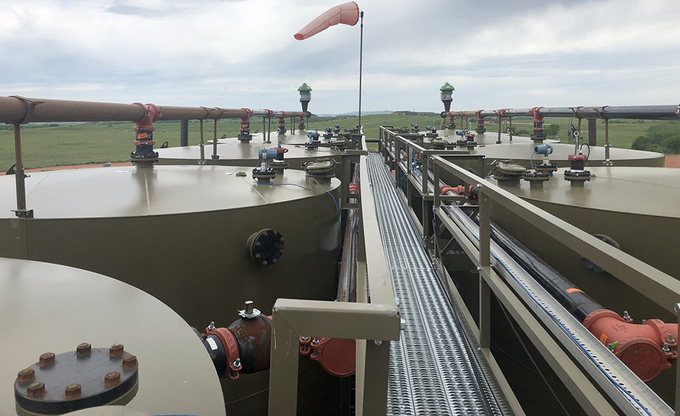 Installation de solutions de fabrication dans une installation d'évacuation d'eau salée du Dakota du Nord