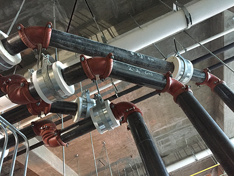 Interior piping system