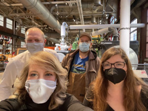 Victaulic Employees visit National Museum of Industrial History in Bethlehem, PA for #MuseumSelfieDay 1/19/22