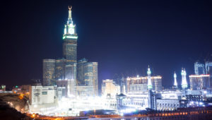 MECCA, SAUDI ARABIA - MAY 05 2018: Amazing night long exposure v