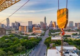 Austin Aerial Skyline- Victaulic Cooling Tower Project