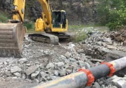 Montreal, Canada repairs a 20-inch buried HDPE piping system that carries wastewater to the municipal sewage system with Victaulic couplings 2017